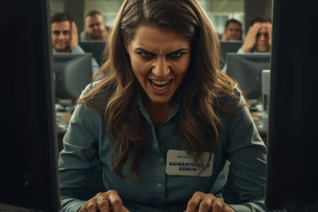 MEET SAMANTHA — THE LOUD TYPIST